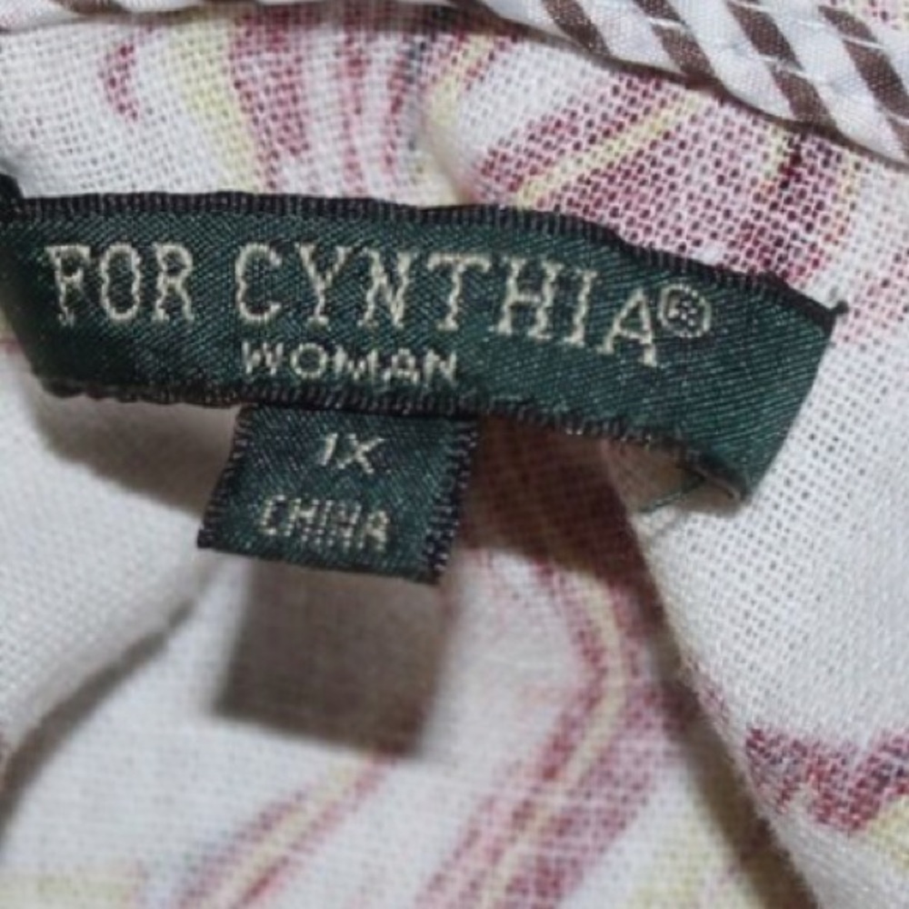 For Cynthia Linen Hooded Tunic  Butterfly Psychedelic Art To Wear 1X - Picture 8 of 12
